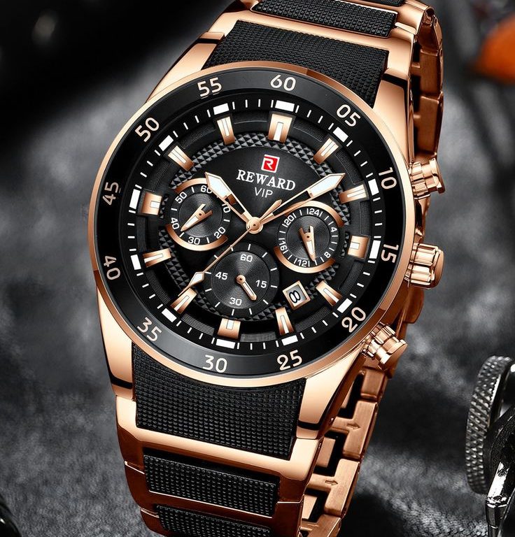 Relógio Quartz de Homem REWARD, Estilo de Moda de…